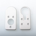 SXK SVA KIMAIO Style AIO All in One Box Mod Replacement Top + Bottom Plate - White, Aluminum Alloy