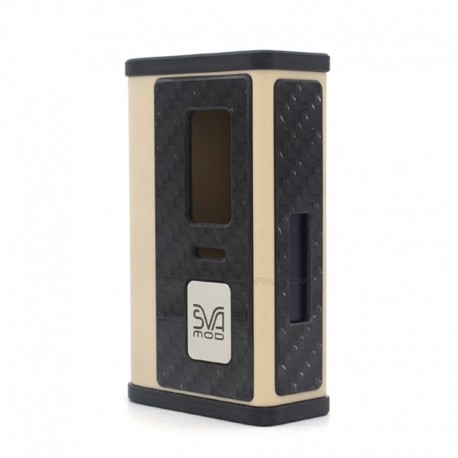 SXK SVA KIMAIO Style 60W AIO All In One Box Mod - Carbon Fiber + PEEK, 1~60W, 1 x 18650, Evolv DNA 60 Chip