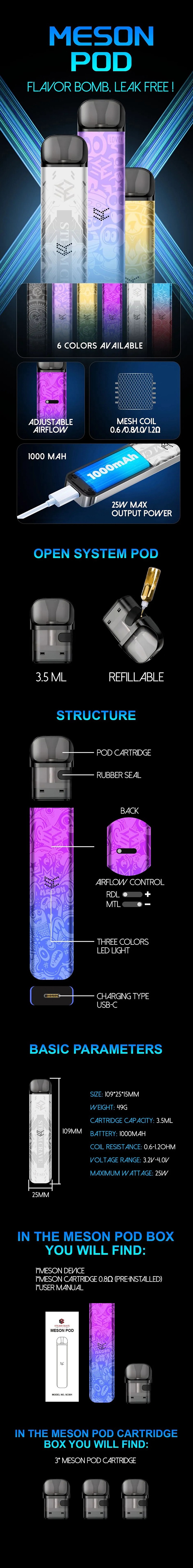 Authentic Steam Crave Meson Pod System Kit