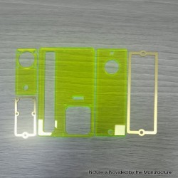 Authentic MK MODS Cover Panel Plate for SAN AIO Boro Box Mod - Fluo Green, Acrylic