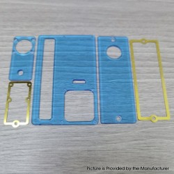 Authentic MK MODS Cover Panel Plate for SAN AIO Boro Box Mod - Blue, Acrylic