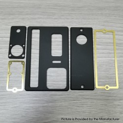 Authentic MK MODS Cover Panel Plate for SAN AIO Boro Box Mod - Black, Acrylic