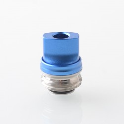 Monarchy Ultra Whistle Style Drip Tip for BB / Billet / Boro AIO Box Mod - Blue, Stainless Steel + Aluminum