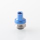 Monarchy Ultra Whistle Style Drip Tip for BB / Billet / Boro AIO Box Mod - Blue, Stainless Steel + Aluminum