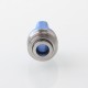 Monarchy Ultra Whistle Style Drip Tip for BB / Billet / Boro AIO Box Mod - Blue, Stainless Steel + Aluminum