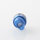 Monarchy Ultra Whistle Style Drip Tip for BB / Billet / Boro AIO Box Mod - Blue, Stainless Steel + Aluminum
