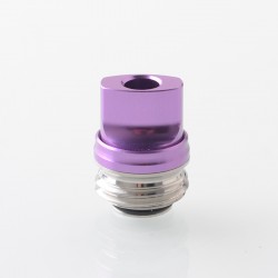 Monarchy Ultra Whistle Style Drip Tip for BB / Billet / Boro AIO Box Mod - Purple, Stainless Steel + Aluminum