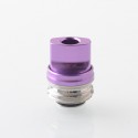 Monarchy Ultra Whistle Style Drip Tip for BB / Billet / Boro AIO Box Mod - Purple, Stainless Steel + Aluminum