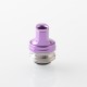 Monarchy Ultra Whistle Style Drip Tip for BB / Billet / Boro AIO Box Mod - Purple, Stainless Steel + Aluminum