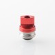 Monarchy Ultra Whistle Style Drip Tip for BB / Billet / Boro AIO Box Mod - Red, Stainless Steel + Aluminum