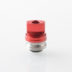 Monarchy Ultra Whistle Style Drip Tip for BB / Billet / Boro AIO Box Mod - Red, Stainless Steel + Aluminum