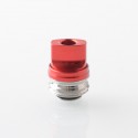 Monarchy Ultra Whistle Style Drip Tip for BB / Billet / Boro AIO Box Mod - Red, Stainless Steel + Aluminum