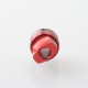 Monarchy Ultra Whistle Style Drip Tip for BB / Billet / Boro AIO Box Mod - Red, Stainless Steel + Aluminum