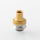 Monarchy Ultra Whistle Style Drip Tip for BB / Billet / Boro AIO Box Mod - Gold, Stainless Steel + Aluminum