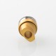 Monarchy Ultra Whistle Style Drip Tip for BB / Billet / Boro AIO Box Mod - Gold, Stainless Steel + Aluminum