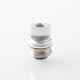 Monarchy Ultra Whistle Style Drip Tip for BB / Billet / Boro AIO Box Mod - Silver, Stainless Steel + Aluminum