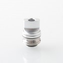 Monarchy Ultra Whistle Style Drip Tip for BB / Billet / Boro AIO Box Mod - Silver, Stainless Steel + Aluminum