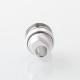 Monarchy Ultra Whistle Style Drip Tip for BB / Billet / Boro AIO Box Mod - Silver, Stainless Steel + Aluminum