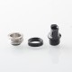 Monarchy Ultra Whistle Style Drip Tip for BB / Billet / Boro AIO Box Mod - Black, Stainless Steel + Aluminum