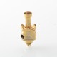 Monarchy Mobb MS Inverted Duck Style RBA Bridge for Billet / BB / Vandy Pulse AIO / Boro Mod - Gold, 2.5 / 3 / 3.5 / 4mm