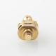 Monarchy Mobb MS Inverted Duck Style RBA Bridge for Billet / BB / Vandy Pulse AIO / Boro Mod - Gold, 2.5 / 3 / 3.5 / 4mm