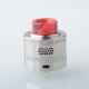 Authentic Steam Crave Hadron RDSA Rebuildable Dripping Atomizer - Silver, Postless Deck, BF Pin, 30mm Diameter