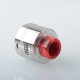 Authentic Steam Crave Hadron RDSA Rebuildable Dripping Atomizer - Silver, Postless Deck, BF Pin, 30mm Diameter