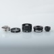 Authentic Steam Crave Hadron RDSA Rebuildable Dripping Atomizer - Black, Postless Deck, BF Pin, 30mm Diameter