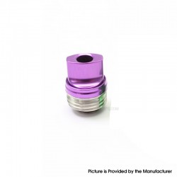 SXK Monarchy Ultra Whistle Style Drip Tip for BB / Billet / Boro AIO Box Mod - Purple, 316 Stainless Steel + Aluminum