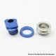 SXK Monarchy Ultra Whistle Style Drip Tip for BB / Billet / Boro AIO Box Mod - Blue, 316 Stainless Steel + Aluminum