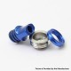 SXK Monarchy Ultra Whistle Style Drip Tip for BB / Billet / Boro AIO Box Mod - Blue, 316 Stainless Steel + Aluminum