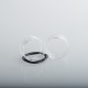 Authentic Steam Crave Aromamizer Titan V2 RDTA Atomizer Replacement Tank Tube - Transparent, 20ml, Glass (2 PCS)