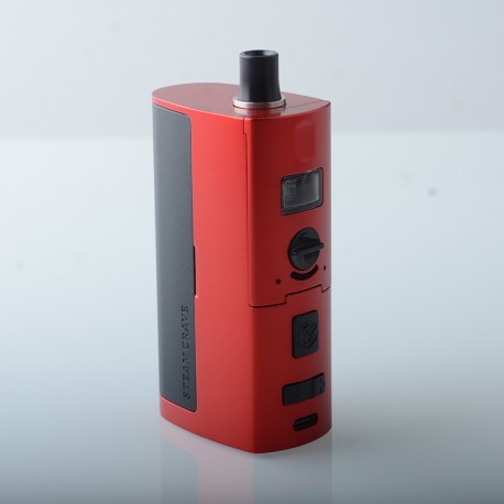 Authentic Steam Crave Meson AIO 100W Boro Mod Kit - Red, 5~100W, 1 x 18650 / 20700 / 21700, 5ml