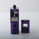 Authentic Steam Crave Meson AIO 100W Boro Mod Kit - Purple, 5~100W, 1 x 18650 / 20700 / 21700, 5ml