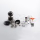 Authentic Steam Crave Aromamizer Ragnar RDTA Rebuildable Dripping Tank Atomizer Advanced Kit - Gun Metal, 18ml / 25ml, 35mm