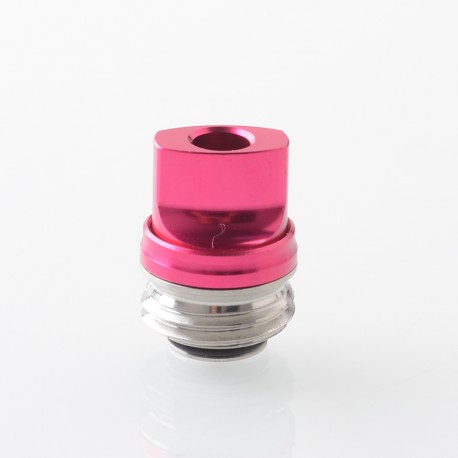 Monarchy Ultra Whistle Style Drip Tip for BB / Billet / Boro AIO Box Mod - Deep Pink, Stainless Steel + Aluminum