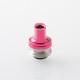 Monarchy Ultra Whistle Style Drip Tip for BB / Billet / Boro AIO Box Mod - Deep Pink, Stainless Steel + Aluminum