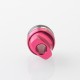 Monarchy Ultra Whistle Style Drip Tip for BB / Billet / Boro AIO Box Mod - Deep Pink, Stainless Steel + Aluminum