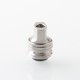 Monarchy Ultra Whistle Style Drip Tip for BB / Billet / Boro AIO Box Mod - Silver, Stainless Steel + Titanium