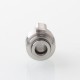 Monarchy Ultra Whistle Style Drip Tip for BB / Billet / Boro AIO Box Mod - Silver, Stainless Steel + Titanium