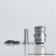 Mission Tips V2 Mini Nuke Style Drip Tip for BB / Billet Boro AIO Mod - Silver, Stainless Steel + Titanium