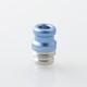 Mission XV DotMission Style Replacement Drip Tip + Button Set for dotMod dotAIO V2 Pod - Blue