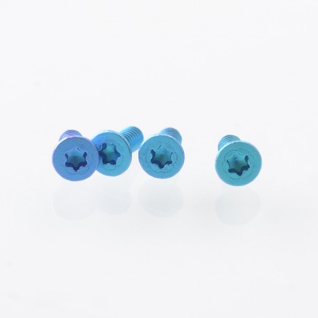 Authentic MK MODS Replacement Titanium Screws for Aspire Raga Aio Pod - Blue (4 PCS)