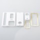 Authentic MK MODS Cover Panel Plate for SAN AIO Boro Box Mod - White, Acrylic