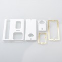 Authentic MK MODS Cover Panel Plate for SAN AIO Boro Box Mod - White, Acrylic