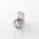 BY-KA V.10 Style MTL RTA Rebuildable Tank Atomizer - Silver, 5ml, 22mm, standard Version