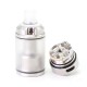 SXK Hussar RTA 2.0 Avant Style RTA Rebuildable Tank Atomizer - Silver, 316SS, 4ml, 22mm Diameter