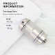 SXK Hussar RTA 2.0 Avant Style RTA Rebuildable Tank Atomizer - Silver, 316SS, 4ml, 22mm Diameter