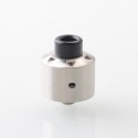 Kindbright Hussar Style RDA Rebuildable Dripping Atomizer w/ BF Pin - Silver, 316 Stainless Steel, 22mm Diameter