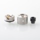 Kindbright Hussar Style RDA Rebuildable Dripping Atomizer w/ BF Pin - Silver, 316 Stainless Steel, 22mm Diameter